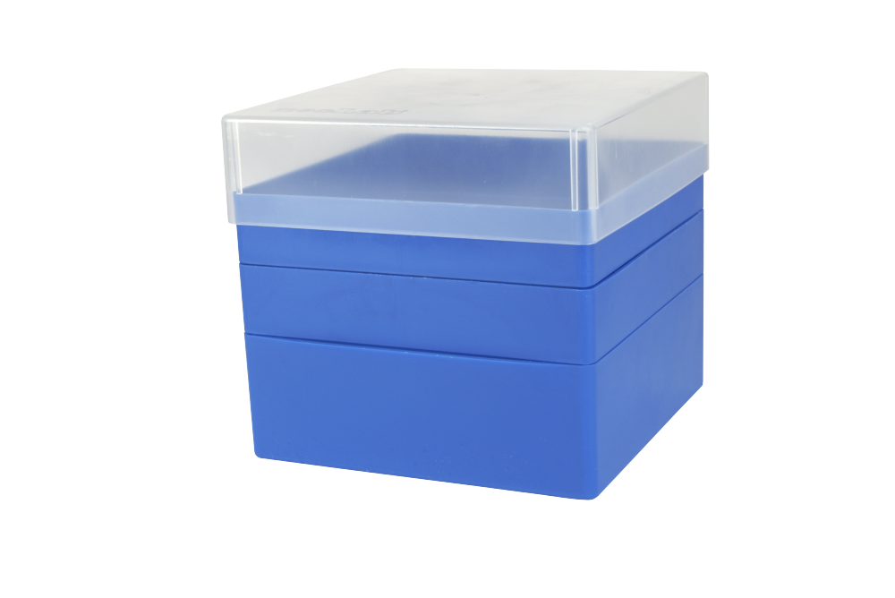 Aufbewahrungsbox für 50 ml-Röhrchen, 3 x 3 Plätze, blau - Art. Nr. 21908