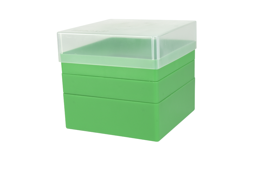 Aufbewahrungsbox für 50 ml-Röhrchen, 3 x 3 Plätze, grün - Art. Nr. 21907