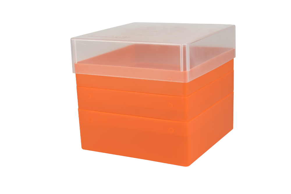 Aufbewahrungsbox für 50 ml-Röhrchen, 3 x 3 Plätze, orange - Art. Nr. 21909