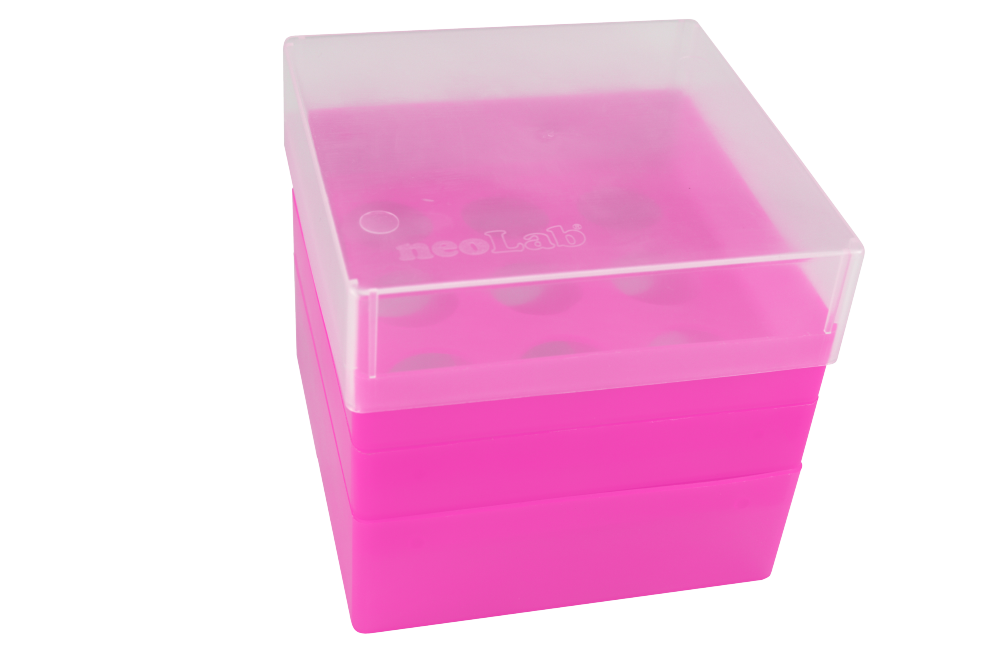 Aufbewahrungsbox für 50 ml-Röhrchen, 3 x 3 Plätze, pink - Art. Nr. 21925