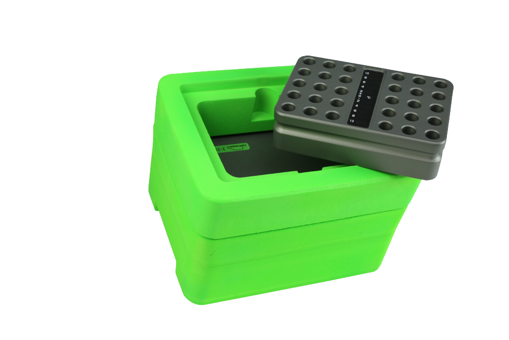CellCamper® Midi Kühlbox inklusive Alublock für 30x1,5 ml Reaktionsgefässe und K - Art. Nr. 23714