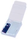 neochrom® 2 ml Schraubfläschchen, Klarglas, Gewinde 9-425, blauer Deckel, rotes - Art. Nr. EC1200