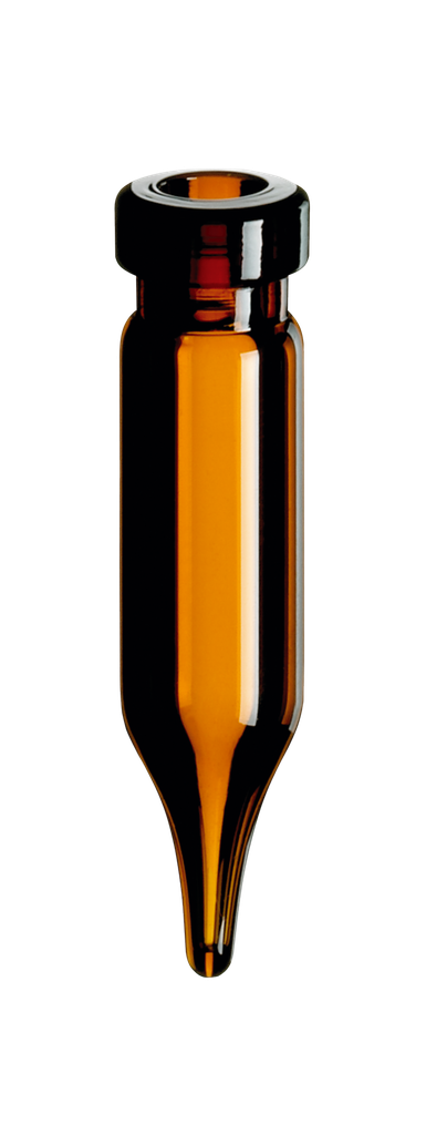 neochrom® Rollrand-Mikroflaschen 0,4 ml, Braunglas, 30 x 7 mm, 1. hydrol. Klass - Art. Nr. 70609