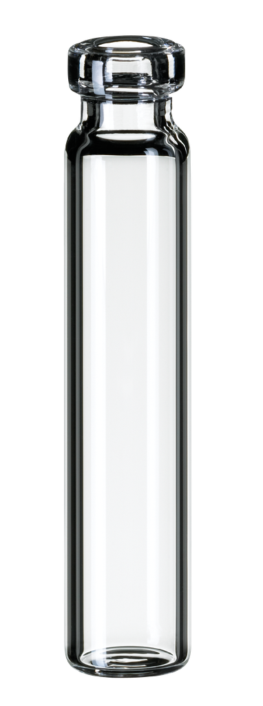 neochrom® Rollrandflaschen 1,2 ml Klarglas, Klarglas, flacher Boden, 100 St./P - Art. Nr. 70605