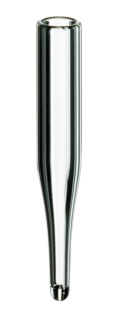 neochrom® Mikroeinsätze 0,1 ml Klarglas mit 15 mm Spitze, für Fl. mit enger Öff - Art. Nr. 70660