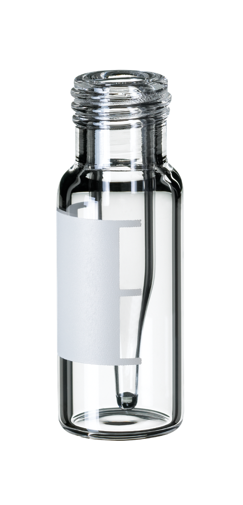 neochrom® Kurzgewindeflaschen ND9, Klarglas, mit intigriertem 0,2 ml Mikroeinsa - Art. Nr. 70679