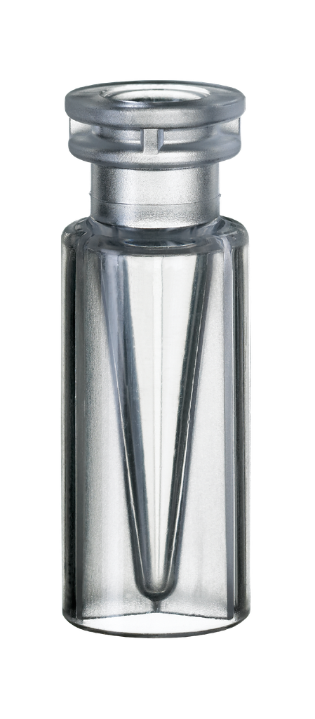 neochrom® Schnappring-Mikroflasche ND9 0,3 ml, TPX hoch transparent, 100 St./P - Art. Nr. 70722