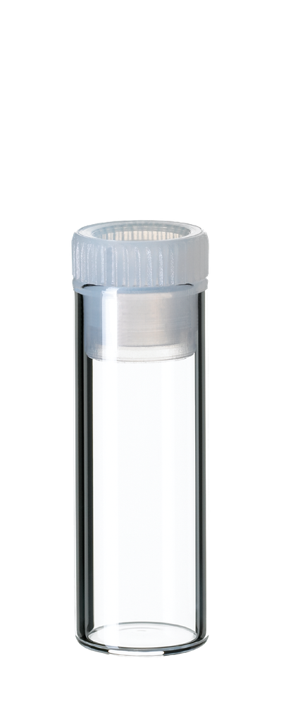neochrom® Flachbodengläser 2 ml Klarglas, 31,5 x 11,6 mm, PE-Stopfe - Art. Nr. 70742