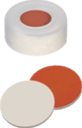 neochrom® PE-Kappen ND11 m. Loch, weiss, hart, Red Rubber/PTFE beige, 100 Stck./ - Art. Nr. EC1320