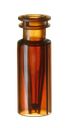 neochrom® TopSert Schnappringflasche ND11, TPX braun, 0,2 ml, mit Glas-Mikroein - Art. Nr. 70629