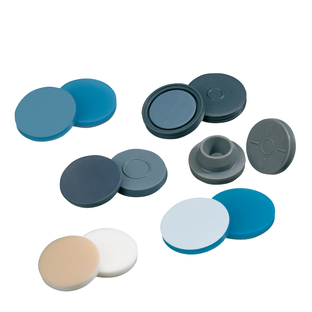 neochrom® Septum ND20, Silikon blau transparent /PTFE transparent, 1000 St./Pac - Art. Nr. 70804