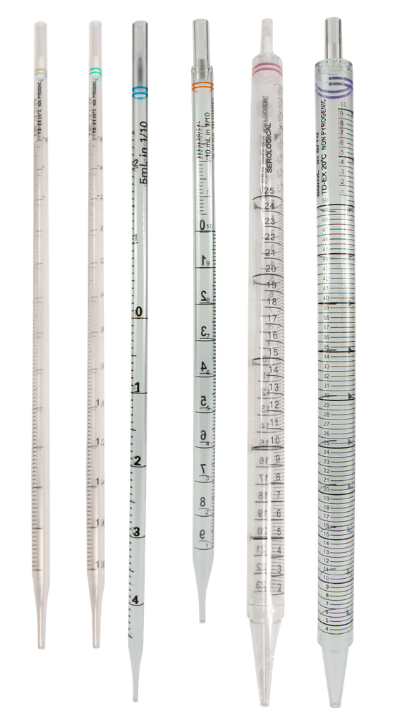 Moonlab® Serologische Pipetten 1 ml, einzeln steril verpackt, 500 St./Pack - Art. Nr. 40130