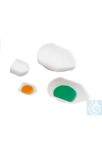 Einmal-Wägeschalen (PS), m. Ausguss, 56 x 41 x 8 mm, 250 Stck./Pack - Art. Nr. 11136