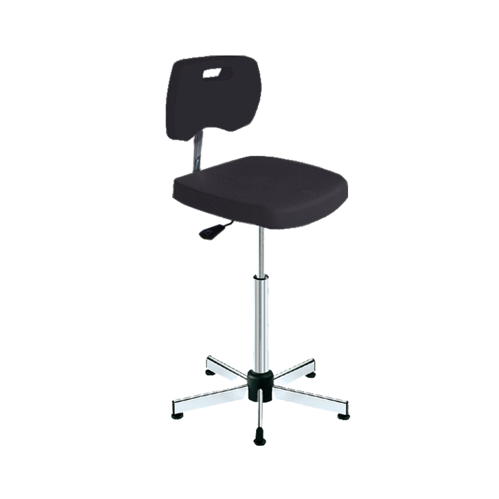 Laborstuhl, Komfort-Sitzschale, ohne Fussring, höhenverstellbar 545-790 mm - Art. Nr. 11148