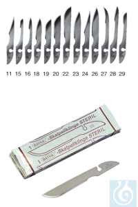Skalpellklingen steril, Nr. 23, 12 Stck./Pack - Art. Nr. 11558