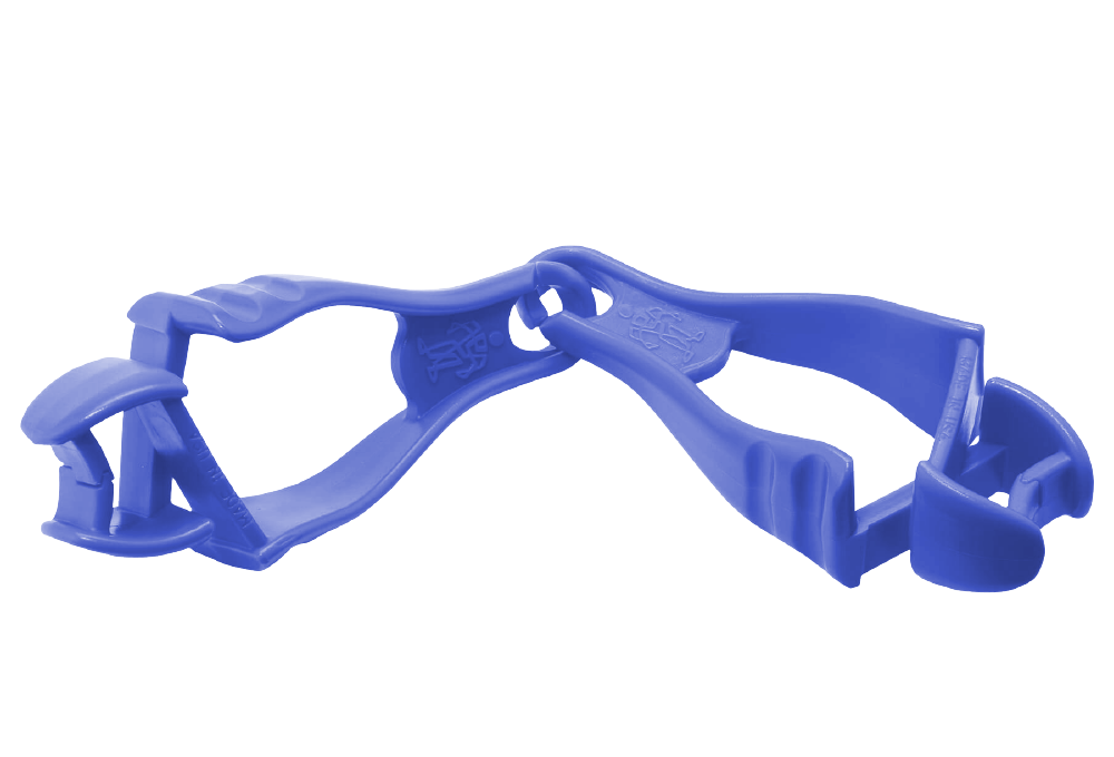 Handschuclip blau