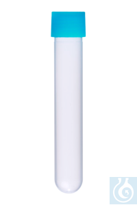 Zentrifugenröhrchen (PP) 13 ml 16x100 mm Kappe bla