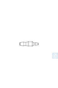 Übergangsstück (PP) gerade, f. 1,6-2,6 mm/2,4-3,4 mm, 10 Stck./Pack - Art. Nr. 20953