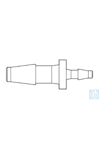 Übergangsstück (PP) gerade  3,2-4,2 mm/6,4-7,4 mm 