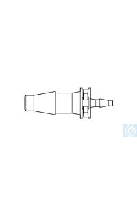 Übergangsstück (PP) gerade  1,6-2,6 mm/4,8-5,8 mm 