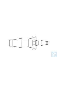 Übergangsstück (PP) gerade  2,4-3,4 mm/4,8-5,8 mm 