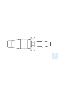 Übergangsstück (PP) gerade, f. 3,2-4,2 mm/4,8-5,8 mm, 10 Stck./Pack - Art. Nr. 20965