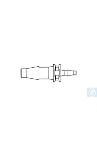 Übergangsstück (PP) gerade  1,6-2,6 mm/4,0-5,0 mm 