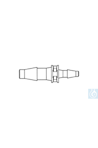 Übergangsstück (PP) gerade  2,4-3,4 mm/4,0-5,0 mm 