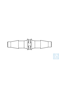 Verbindungsstück gerade, PP, beidseitig für 4,0-5,0 mm, 10 Stck./Pack - Art. Nr. 20971