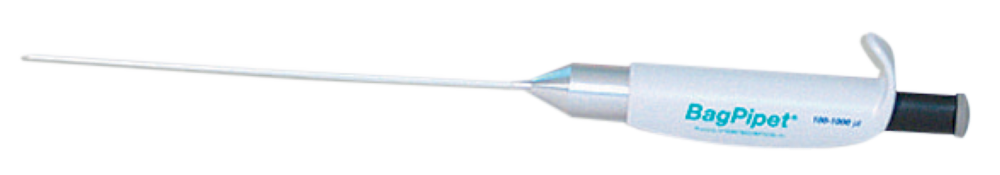 BagPipet einstellbar 0,1 ml. 0,9 ml 1,0 ml