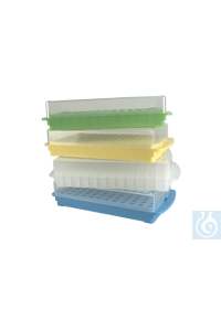 Combi-Rack  Schnappdeckel  96 Reaktionsgefässe gel
