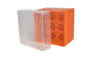 Aufbewahrungsbox für 50 ml-Röhrchen, 3 x 3 Plätze, orange - Art. Nr. 21909