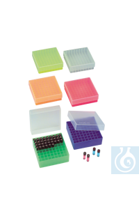 neoBox 81 Aufbewahrungsbox 6er Set, 1 x transparent, gelb, grün, pink, blau, ora - Art. Nr. 22916