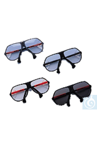 UV-Schutzbrille Sportstyle Rahmen schwarz/rot