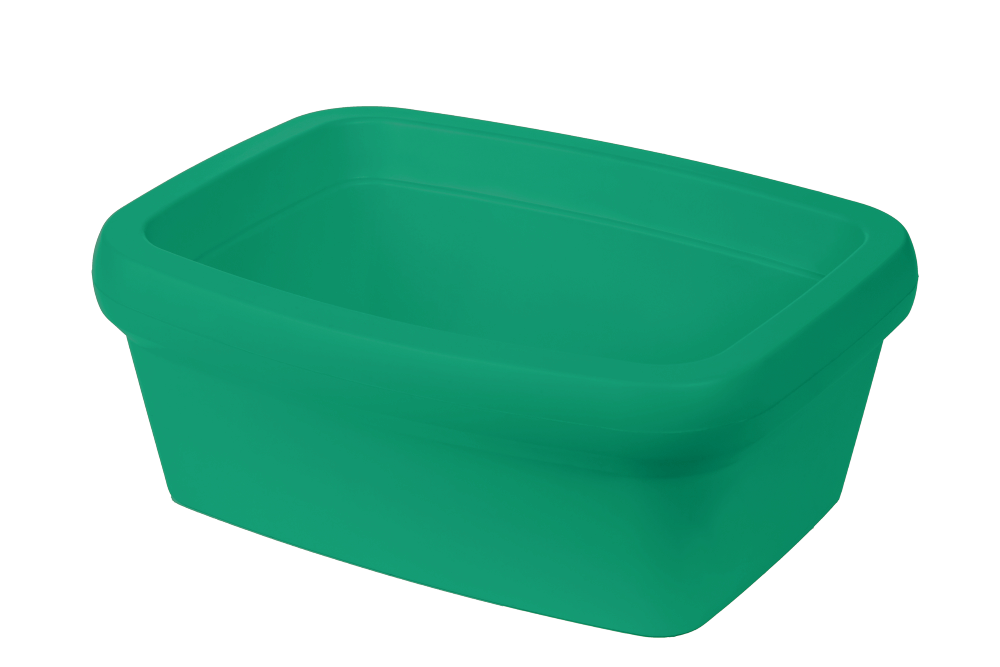 Leichte Eiswanne ohne Deckel (grün), Vol. 4 l, PVC, Temp. -196°C...93°C - Art. Nr. 24993