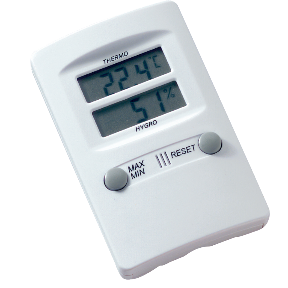 Thermo-/Hygrometer, Max./Min.-Funktion -10°C/+60°C - Art. Nr. 25437