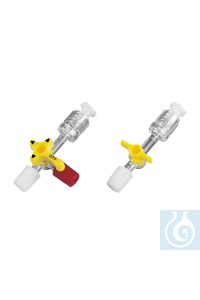 3-Wege-Hockdruckhahn 2 x Luer weiblich 1 x Luer mä