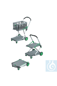 Transportwagen faltbar, 2 Etagen, mit 1 Klappbox - Art. Nr. 27050