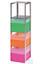[28237] Truhengestell f. Zellkultur-R.-Box, 4 Fächer, 141 x 141 x 528 mm - Art. Nr. 28237