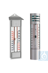 Maxima-/Minima-Thermometer, Alu-Gehäuse, -30 bis +50°C, quecksilberfrei - Art. Nr. 29817