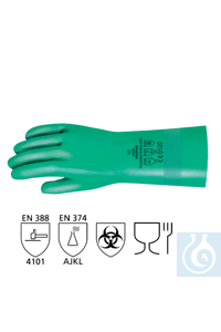 Schutzhandschuhe Nitril grün, Profastrong NF33, Gr. 8, Paar - Art. Nr. 30009