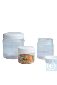 Glasklare Runddose (PET) 250 ml  Schraubdeckel