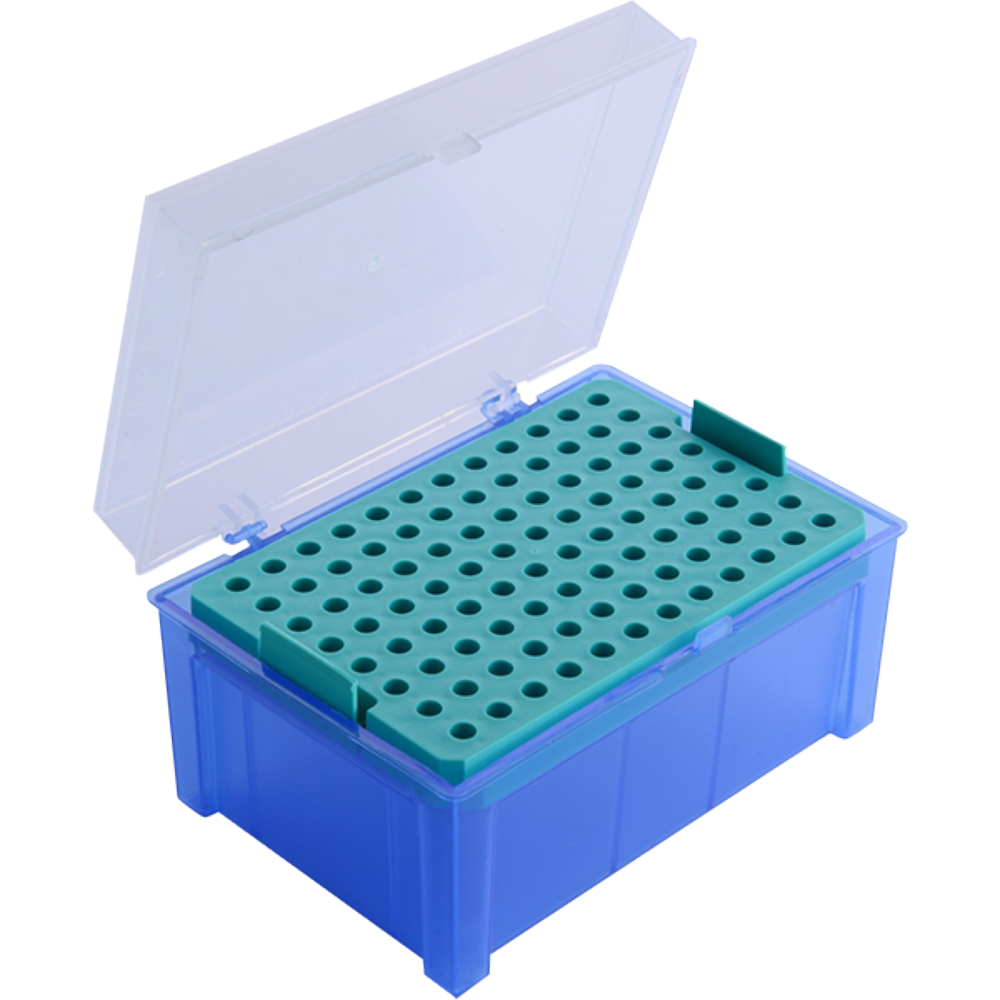 Moonlab® Pipettenspitzenbox leer, PP, 0.2 -10 µl, 96 Plätze - Art. Nr. 40074