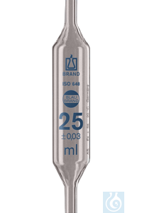 Vollpipetten Kl. AS Blaubrand, 1 ml, 12 St./Pack - Art. Nr. 44020