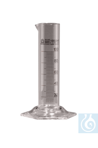 Messzylinder Kl. B 25 ml niedrige Form Silberbrand