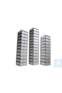 Cryomaster® Truhengestell inkl. 10 Karton-Kryoboxen ohne Raster 133x133x50mm - Art. Nr. 46002