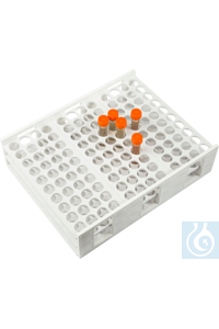 Reagenzglasgestell für 13-16 mm Ø, PP, 120 Plätze - Art. Nr. 62571