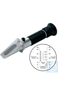 Handrefraktometer zur Frostschutzkontrolle und Batteriesäuretest - Art. Nr. 70114
