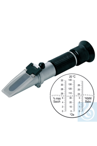 Handrefraktometer für Weinbauern mit : Brix, Babo, Oechsle - Art. Nr. 70117