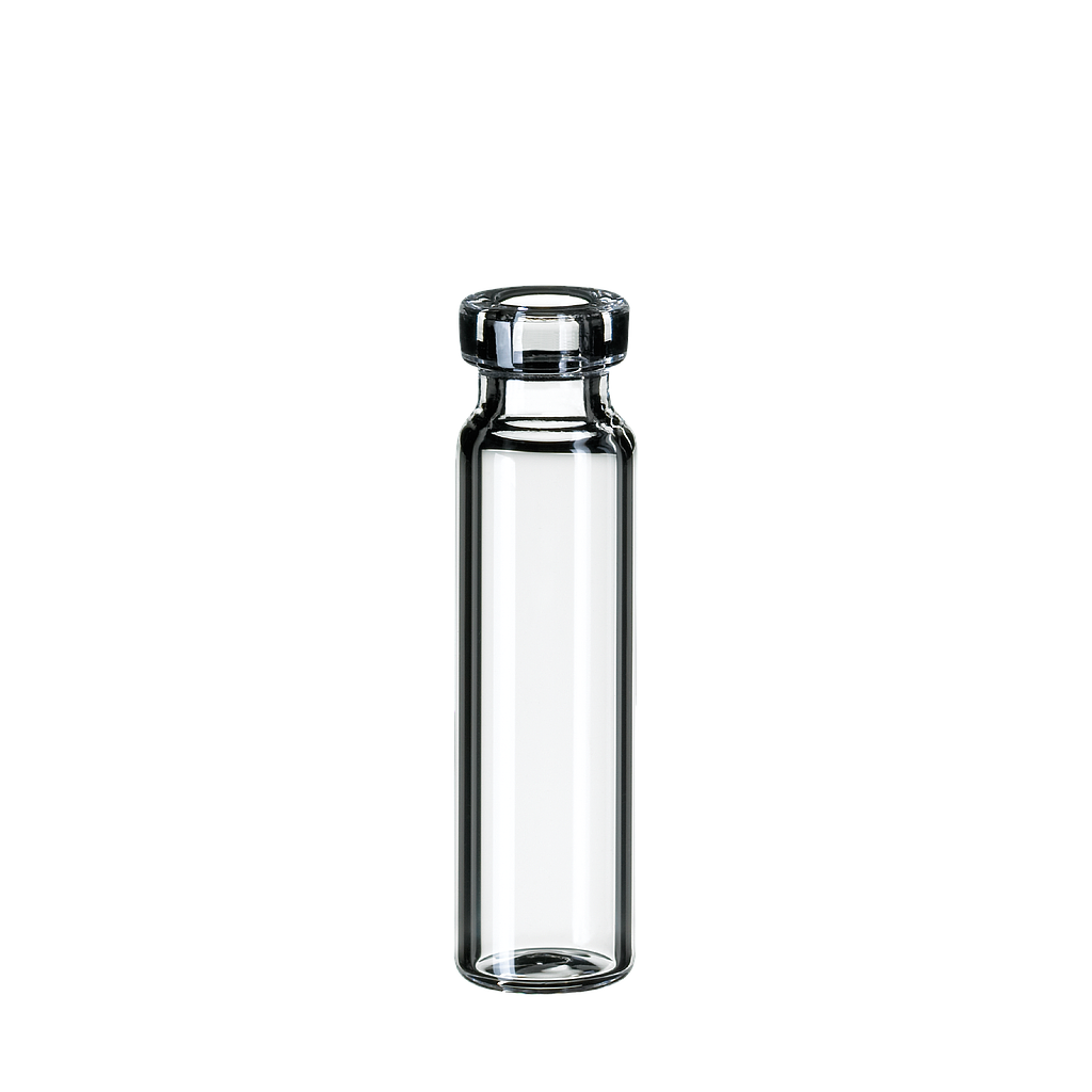 neochrom® Rollrandflaschen 0,8 ml Klarglas, 30 x 8,2 mm, flacher Boden, 100 St - Art. Nr. 70600
